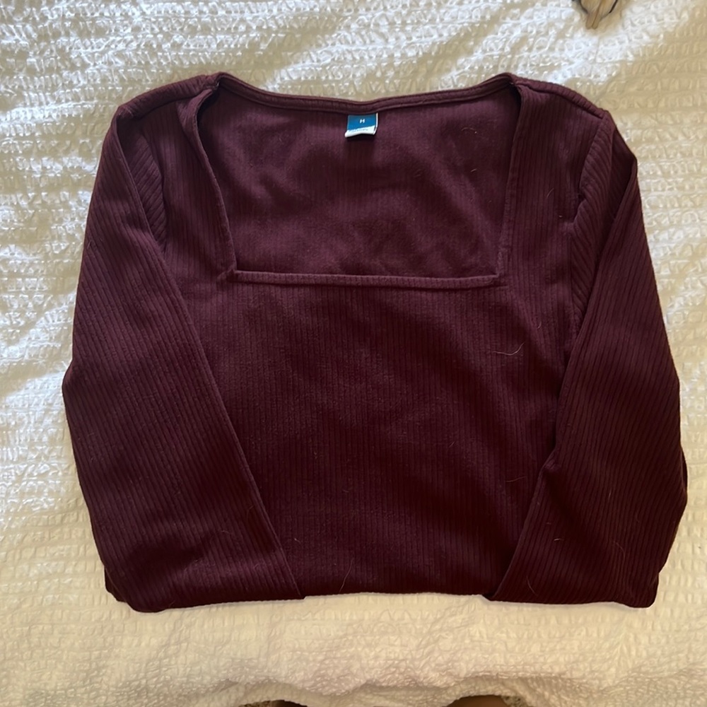 Burgundy body suit’